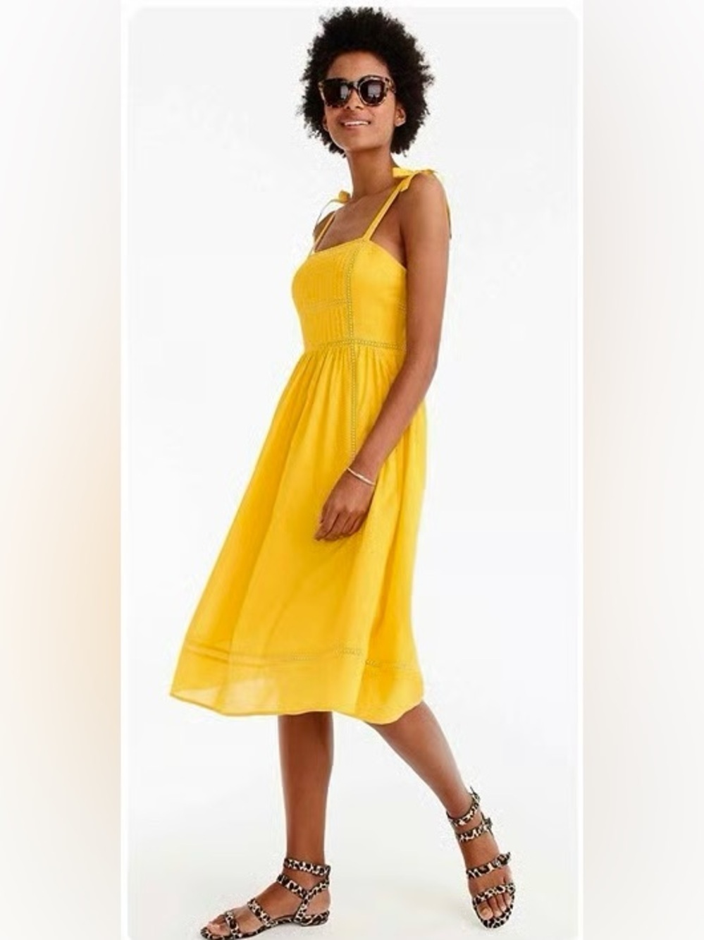 Point sur by J Crew cotton midi dress , sz : 6